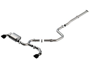 Hyundai Veloster N Performance Exhaust - Borla - ATAK Cat Back - Black Chrome - `19-`22 Hyundai Veloster N Performance Exhaust - Borla - ATAK Cat Back - Black Chrome - `19-`22