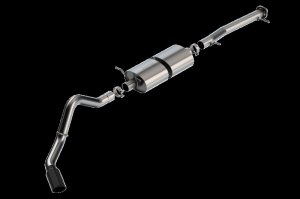 GMC Sierra 3500 Performance Exhaust - Borla - Cat Back S-Type - Brushed - `20-`25