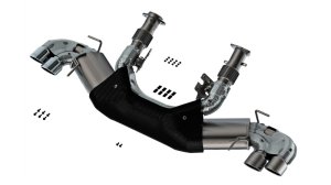 Chevrolet Corvette Performance Exhaust - Borla - Cat Back ATAK - Bright Chrome - `20-`25