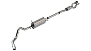 Ford F-250 Super Duty Performance Exhaust - Borla - S-Type Cat Back - Silver - `20-`25