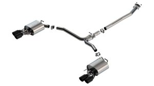 Toyota Camry XSE Performance Exhaust - Borla - S-Type Cat Back - Black Chrome - `18-`24
