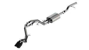 GMC Yukon AT4 Performance Exhaust - Borla - S-Type Cat Back - Black Chrome - `21-`25