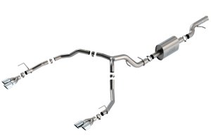 Chevrolet Tahoe Performance Exhaust - Rear - Borla - S-Type Cat Back - Brushed - `21-`25 Chevrolet Tahoe Performance Exhaust - Rear - Borla - S-Type Cat Back - Brushed - `21-`25