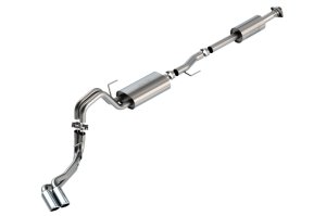 Ford F-150 Performance Exhaust - Dual Side Exit - Borla - Cat Back Touring - Chrome - `21-`25