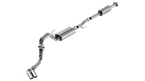 Ford F-150 Performance Exhaust - Dual Side Exit - Borla - Cat Back Touring - Chrome - `21-`25