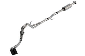 Ford F-150 Performance Exhaust - Dual Side Exit - Borla - Cat Back S-Type - Black Chrome - `21-`25