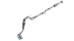 Ford F-150 Performance Exhaust - Dual Side Exit - Borla - ATAK Cat Back - Bright Chrome - `21-`25