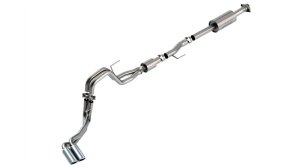 Ford F-150 Performance Exhaust - Dual Side Exit - Borla - Cat Back S-Type - Chrome - `21-`25