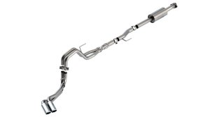 Ford F-150 Performance Exhaust - Dual Side Exit - Borla - Cat Back ATAK - Chrome - `21-`25