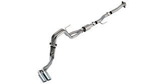 Ford F-150 Performance Exhaust - Dual Side Exit - Borla - Cat Back ATAK - Chrome - `21-`25