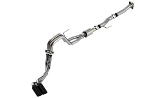 Ford F-150 Performance Exhaust - Dual Side Exit - Borla - Cat Back ATAK - Black Chrome - `21-`25