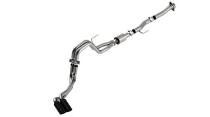 Ford F-150 Performance Exhaust - Dual Side Exit - Borla - Cat Back ATAK - Black Chrome - `21-`25