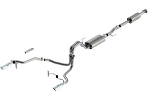 Ford F-150 Performance Exhaust - Rear - Borla - Cat Back ATAK - Chrome - `21-`25