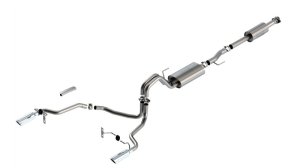 Ford F-150 Performance Exhaust - Rear - Borla - Cat Back ATAK - Chrome - `21-`25