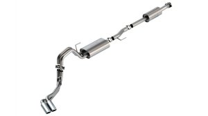 Ford F-150 Performance Exhaust - Dual Side Exit - Borla - ATAK Cat Back - Chrome - `21-`25