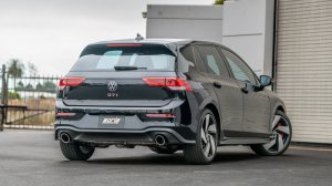 Volkswagen Golf GTI Performance Exhaust - Borla - S-Type Cat Back, 4in Split Single Tips - Bright Chrome - `22-`23