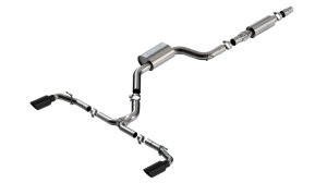Volkswagen Golf GTI Performance Exhaust - Borla - S-Type Cat Back - Black Chrome - `22-`23