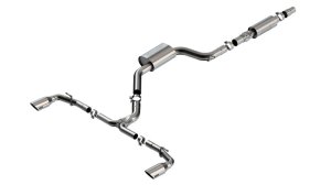 Volkswagen GTI Performance Exhaust - Borla - S-Type Cat-Back - Brushed - `22-`25