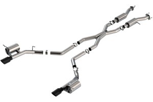 Dodge Durango SRT Hellcat Performance Exhaust - Borla - Cat Back S-Type - Black Chrome - `21-`25