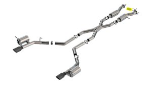 Dodge Durango SRT Hellcat Performance Exhaust - Borla - ATAK Cat Back - Black Chrome - `21-`25