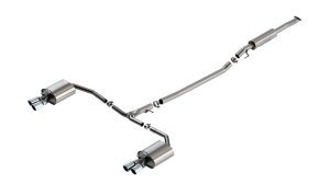 Hyundai Sonata N Line Performance Exhaust - Borla - Cat Back, S-Type - Bright Chrome - `21-`23