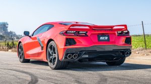 Chevrolet Corvette Performance Exhaust - Borla - Cat Back ATAK, Euro Spec - Bright Chrome - `20-`23