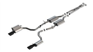 Dodge Charger Performance Exhaust - Borla - S-Type Cat Back - Black Chrome - `19-`23
