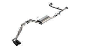 Nissan Frontier Performance Exhaust - Borla - S-Type Cat Back - Black Chrome - `22-`23