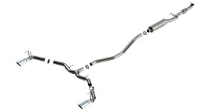 Acura Integra Performance Exhaust - Borla - Cat Back S-Type - Bright Chrome - `23-`25