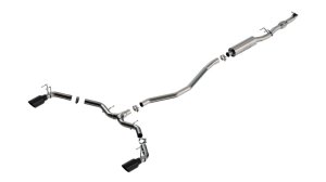 Acura Integra Performance Exhaust - Borla - Cat Back S-Type - Black Chrome - `23-`25