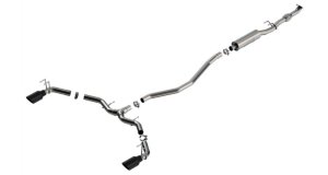 Honda Civic Si Performance Exhaust - Borla - Cat Back S-Type - Black Chrome - `22-`25