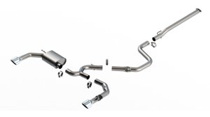 Hyundai Elantra N Performance Exhaust - Borla - Cat Back ATAK - Bright Chrome - `22-`25