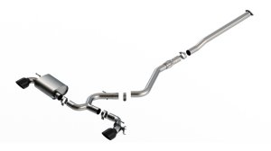 Hyundai Kona N Performance Exhaust - Borla - Cat Back ATAK - Black Chrome - `22-`23
