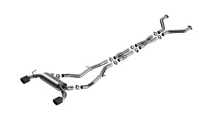 Nissan Z NISMO Performance Exhaust - Borla - S-Type Cat Back - Carbon Fiber Black Anodized - 2025+
