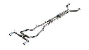 Nissan Z NISMO Performance Exhaust - Rear - Borla - Cat Back ATAK - Polished - 2025+