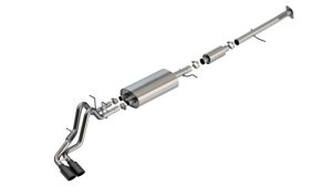 GMC Canyon Performance Exhaust - Borla - S-Type Cat Back - Black Chrome - `23-`25