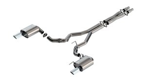 Ford Mustang Performance Exhaust - Borla - ATAK Cat Back - bright chrome - `24-`25
