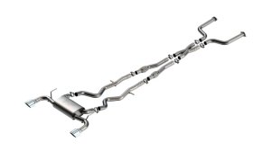 Infiniti Q50 Performance Exhaust - Borla - S-Type Cat Back - Chrome - `16-`24