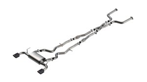 Infiniti Q50 Performance Exhaust - Borla - S-Type Cat Back - Carbon Fiber Black Anodized - `16-`24