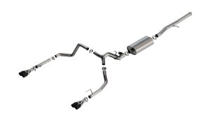 Chevrolet Silverado 1500 Performance Exhaust - Borla - Touring Cat Back - Black Chrome - `24-`25