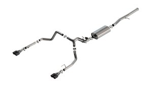 Chevrolet Silverado 1500 Performance Exhaust - Borla - Cat Back Touring - CF Black Anodized - `24-`25
