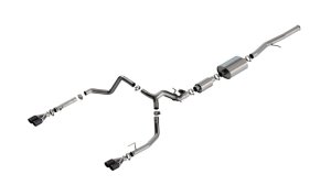 Chevrolet Silverado 1500 Performance Exhaust - Borla - S-Type Cat Back - CF Black Anodized - `24-`25