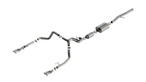 GMC Sierra 1500 Performance Exhaust - Borla - Cat Back S-Type - Chrome - `24-`25