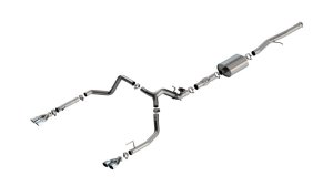 Chevrolet Silverado 1500 Performance Exhaust - Rear - Borla - ATAK Cat Back - Chrome - `24-`25
