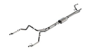 GMC Sierra 1500 Performance Exhaust - Rear - Borla - S-Type Cat Back, True Dual Design - `24-`25