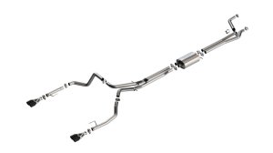 Chevrolet Silverado 1500 Performance Exhaust - Borla - S-Type Cat Back - Black Chrome - `24-`25