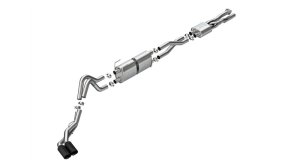 Ford F-350 Super Duty Performance Exhaust - Borla - S-Type Cat Back - Black - `17-`22
