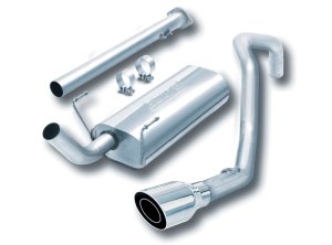 Toyota 4Runner Performance Exhaust - Dual Right Rear Exit - Borla - Touring Cat Back - Bright Chrome - `96-`02