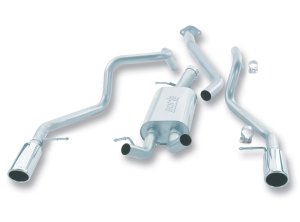 GMC Sierra 1500 Performance Exhaust - Borla - Touring Cat-Back - Bright Chrome - `99-`07