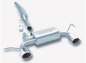 Audi TT Quattro Performance Exhaust - Rear - Borla - S-Type Cat Back, Single Split Rear Exit - `01-`06